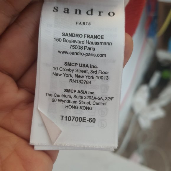 Sandro Pink Embroidered Crew Neck Sweater - Picture 5 of 7